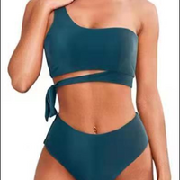 Women One Shoulder High Waisted Bikini (Private Listing)