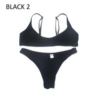 Solid Color Bikini Set