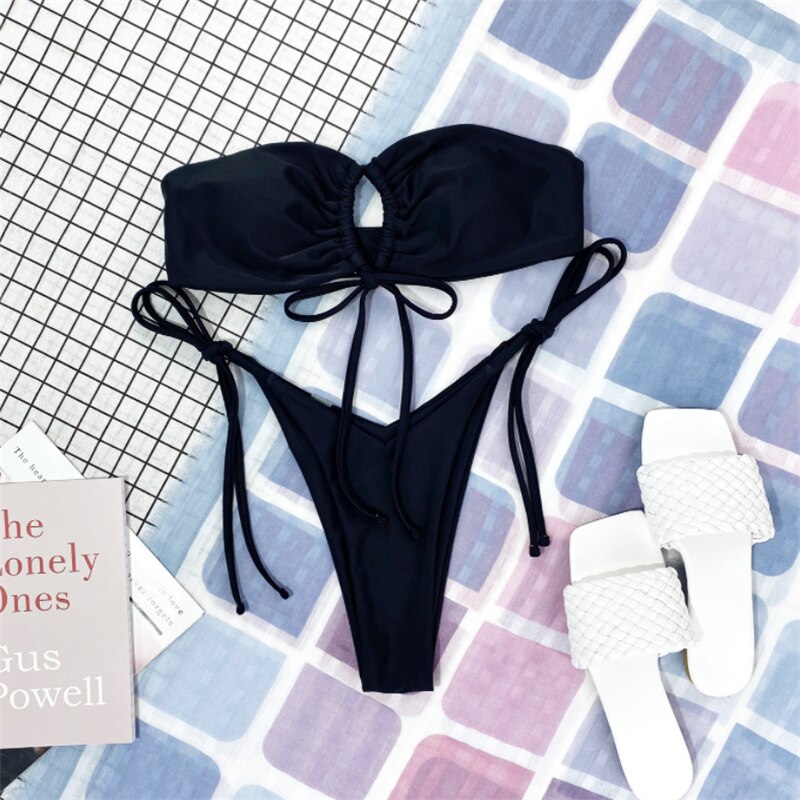 Drawstring Bikini Set