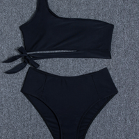 Women One Shoulder High Waisted Bikini (Private Listing)