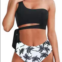 Women One Shoulder High Waisted Bikini (Private Listing)