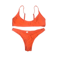 Solid Color Bikini Set