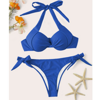 Knotted Bandeau Bikini Set